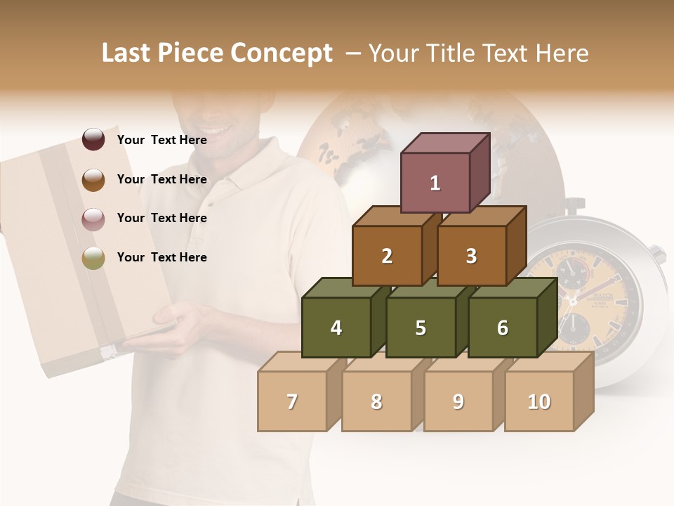 Courier Delivery Good On Time PowerPoint Template
