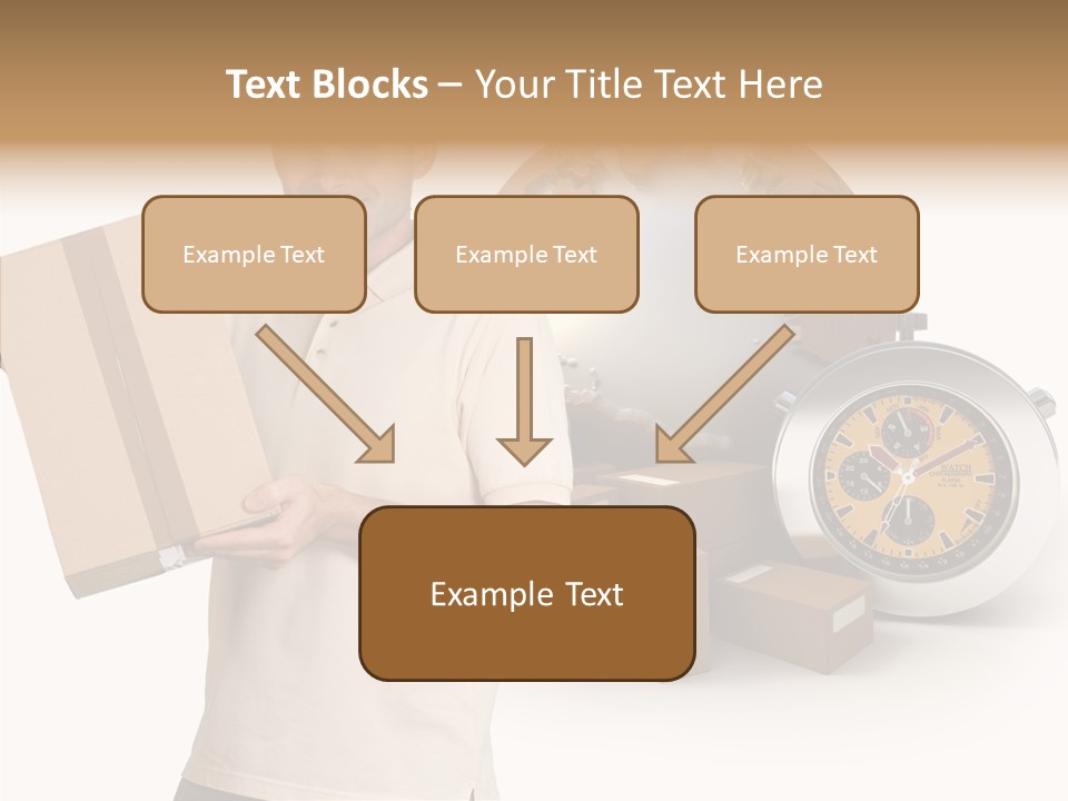 Courier Delivery Good On Time PowerPoint Template