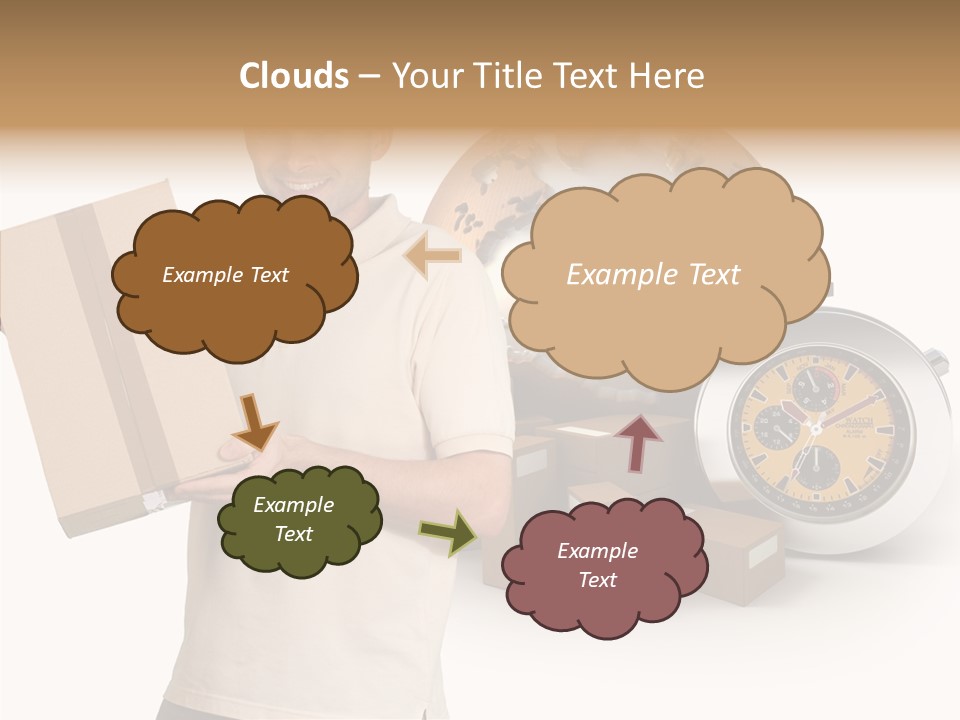 Courier Delivery Good On Time PowerPoint Template