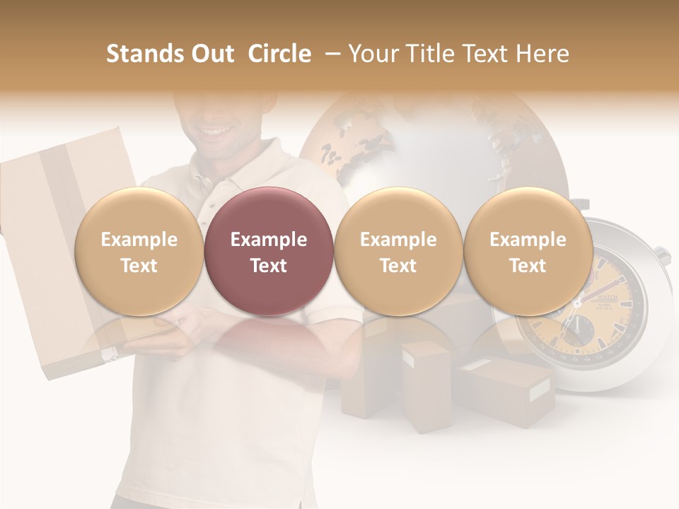 Courier Delivery Good On Time PowerPoint Template