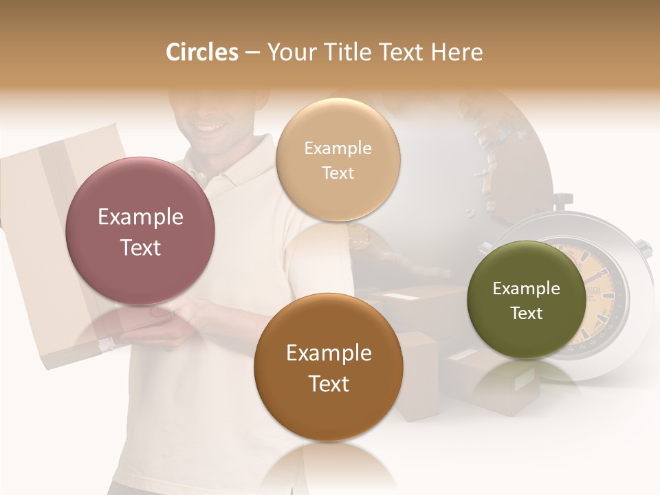 Courier Delivery Good On Time PowerPoint Template