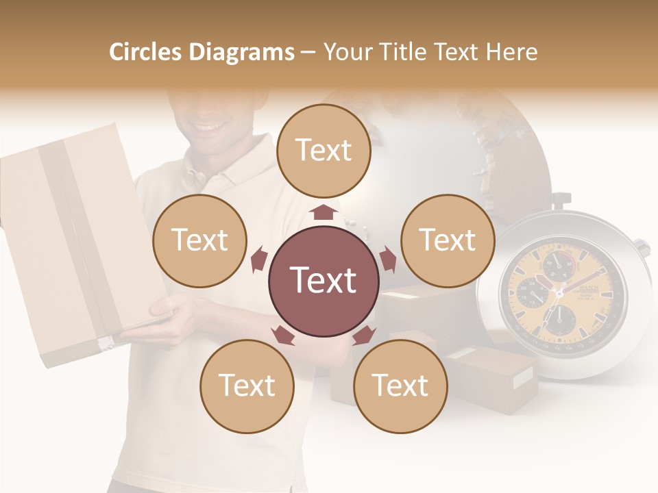 Courier Delivery Good On Time PowerPoint Template