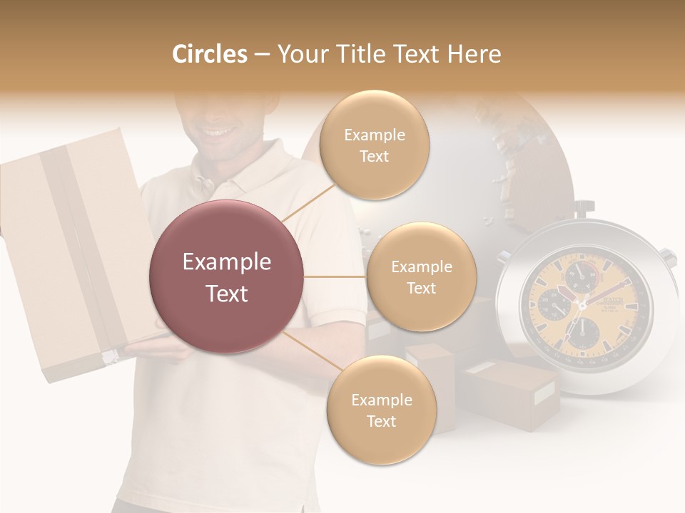 Courier Delivery Good On Time PowerPoint Template