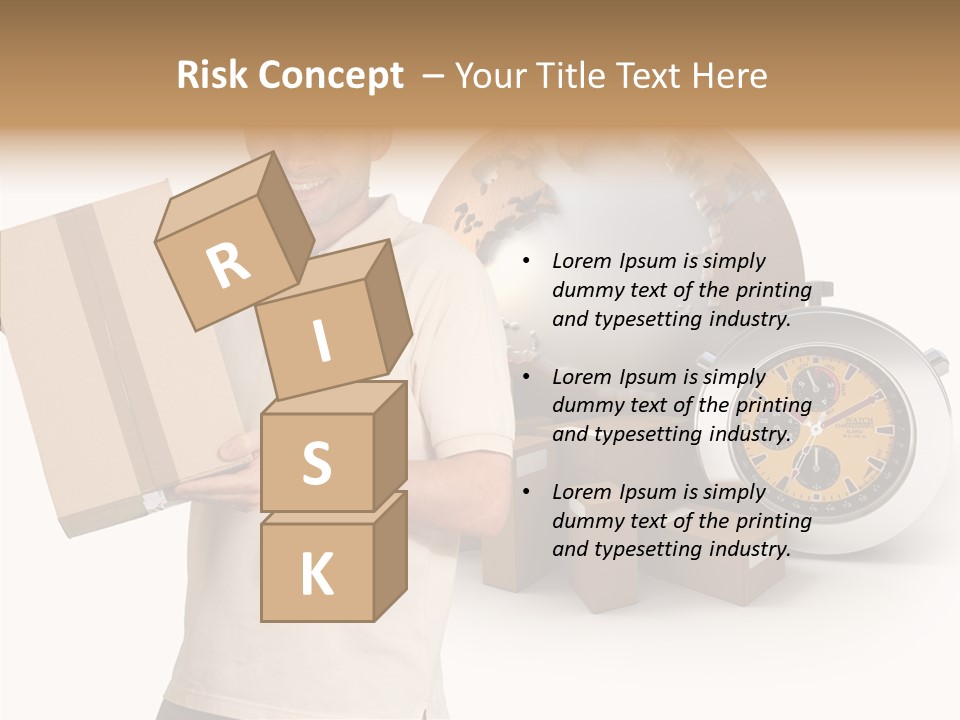 Courier Delivery Good On Time PowerPoint Template