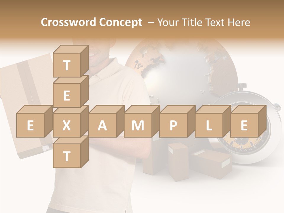 Courier Delivery Good On Time PowerPoint Template