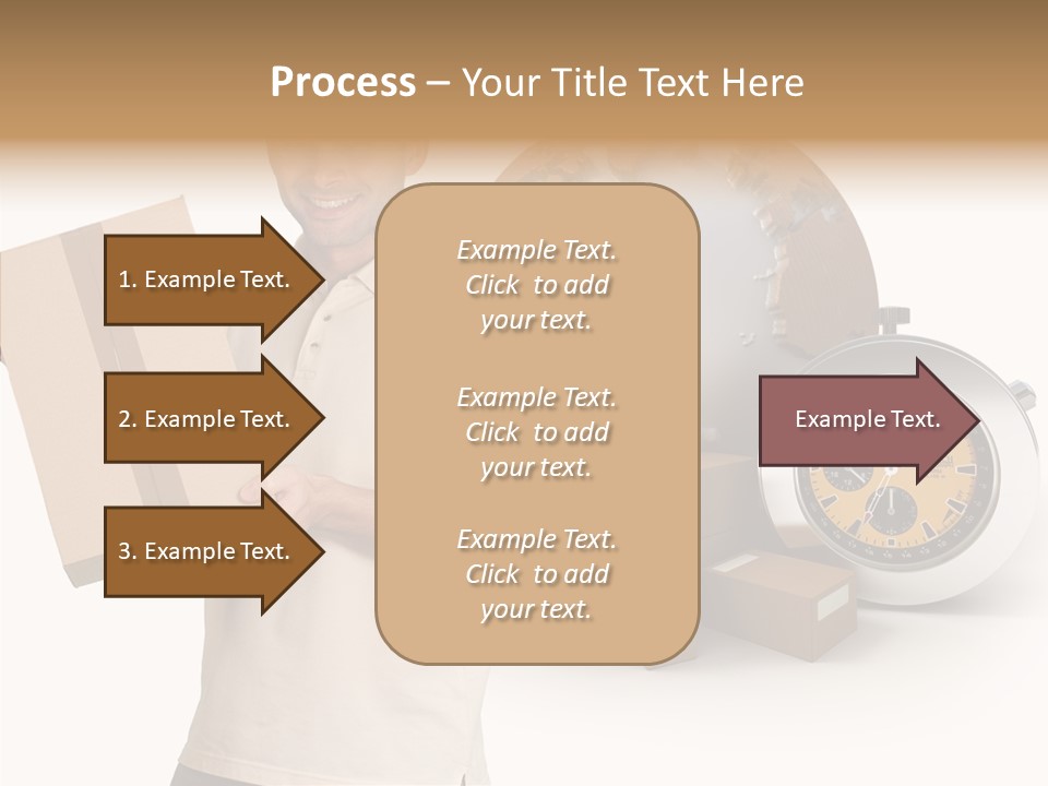 Courier Delivery Good On Time PowerPoint Template