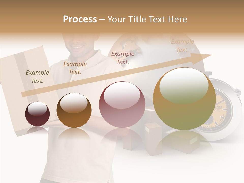 Courier Delivery Good On Time PowerPoint Template