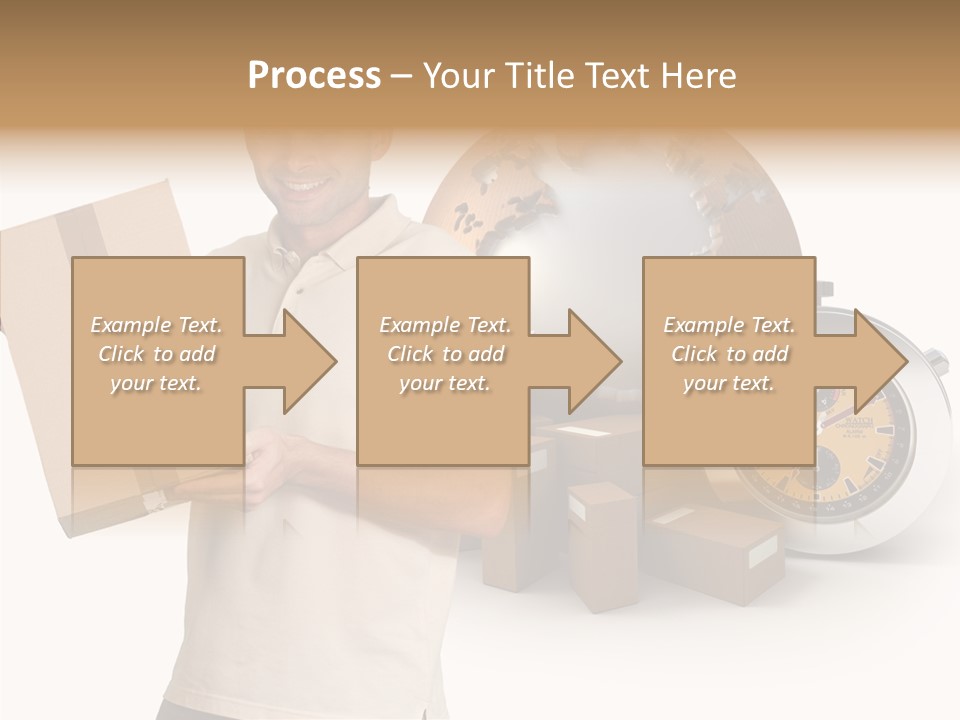 Courier Delivery Good On Time PowerPoint Template