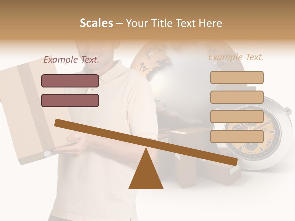 Courier Delivery Good On Time PowerPoint Template