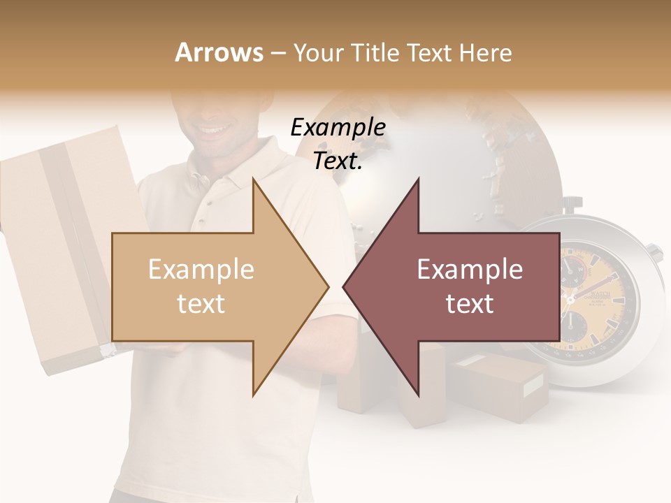 Courier Delivery Good On Time PowerPoint Template