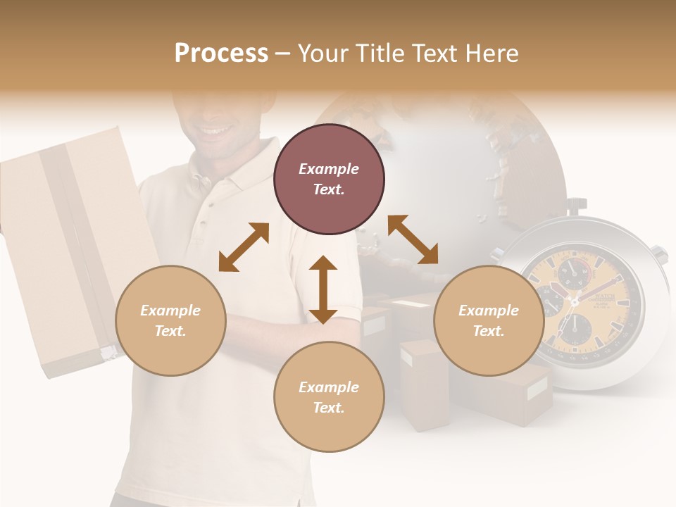 Courier Delivery Good On Time PowerPoint Template