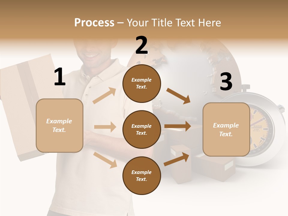 Courier Delivery Good On Time PowerPoint Template
