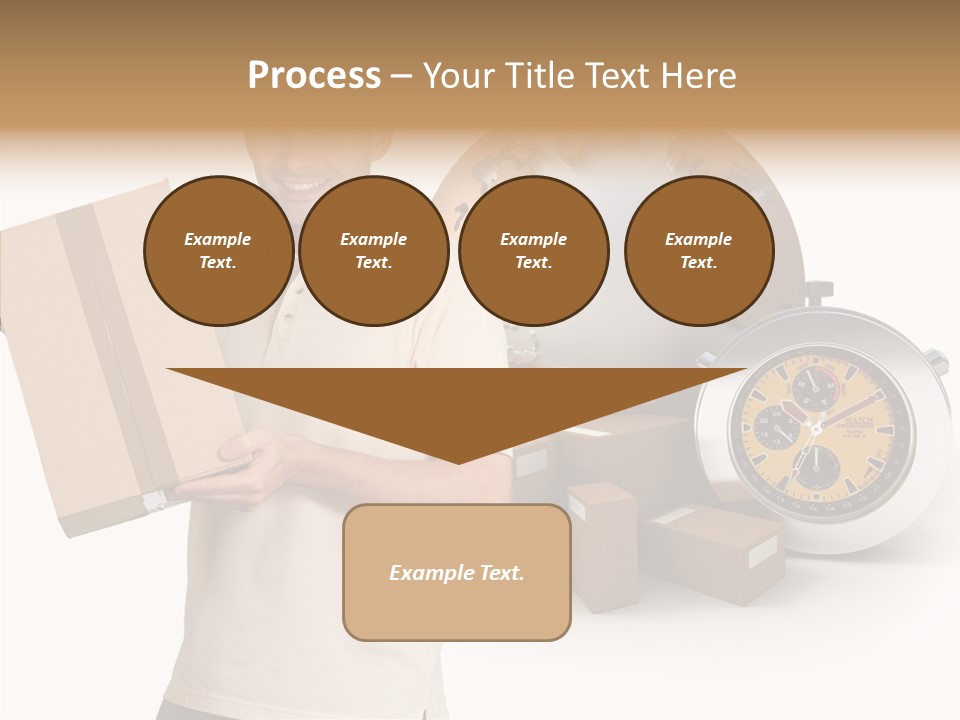 Courier Delivery Good On Time PowerPoint Template