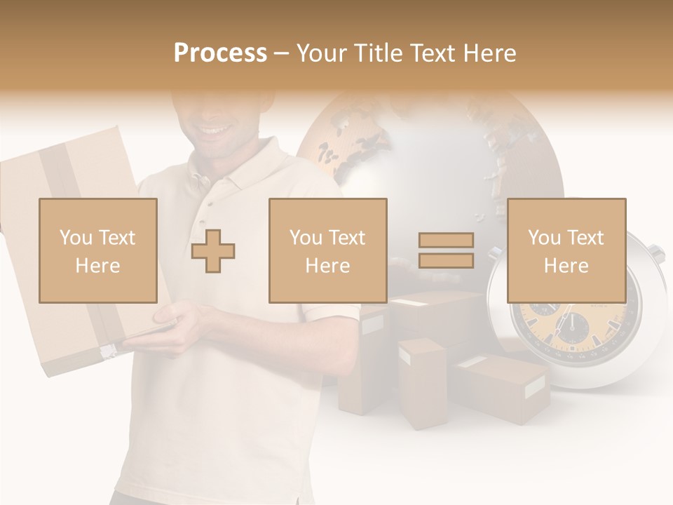 Courier Delivery Good On Time PowerPoint Template