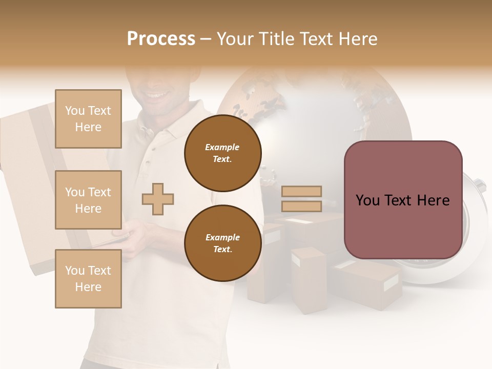 Courier Delivery Good On Time PowerPoint Template