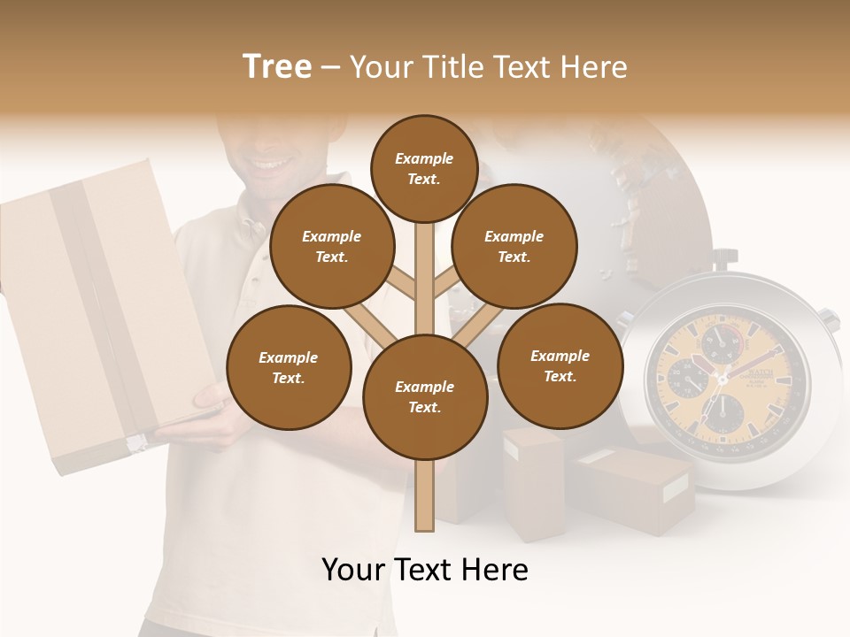 Courier Delivery Good On Time PowerPoint Template