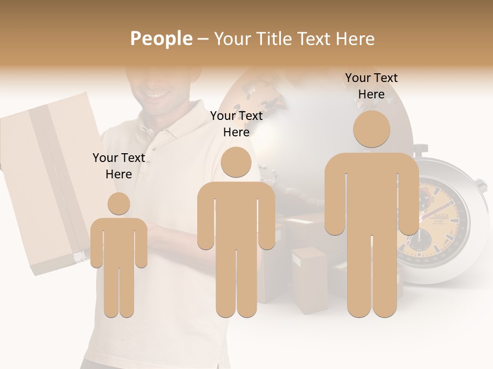 Courier Delivery Good On Time PowerPoint Template