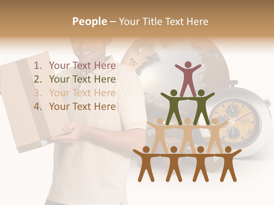 Courier Delivery Good On Time PowerPoint Template