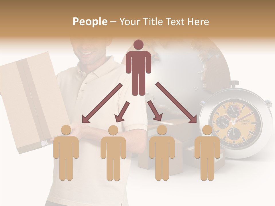 Courier Delivery Good On Time PowerPoint Template