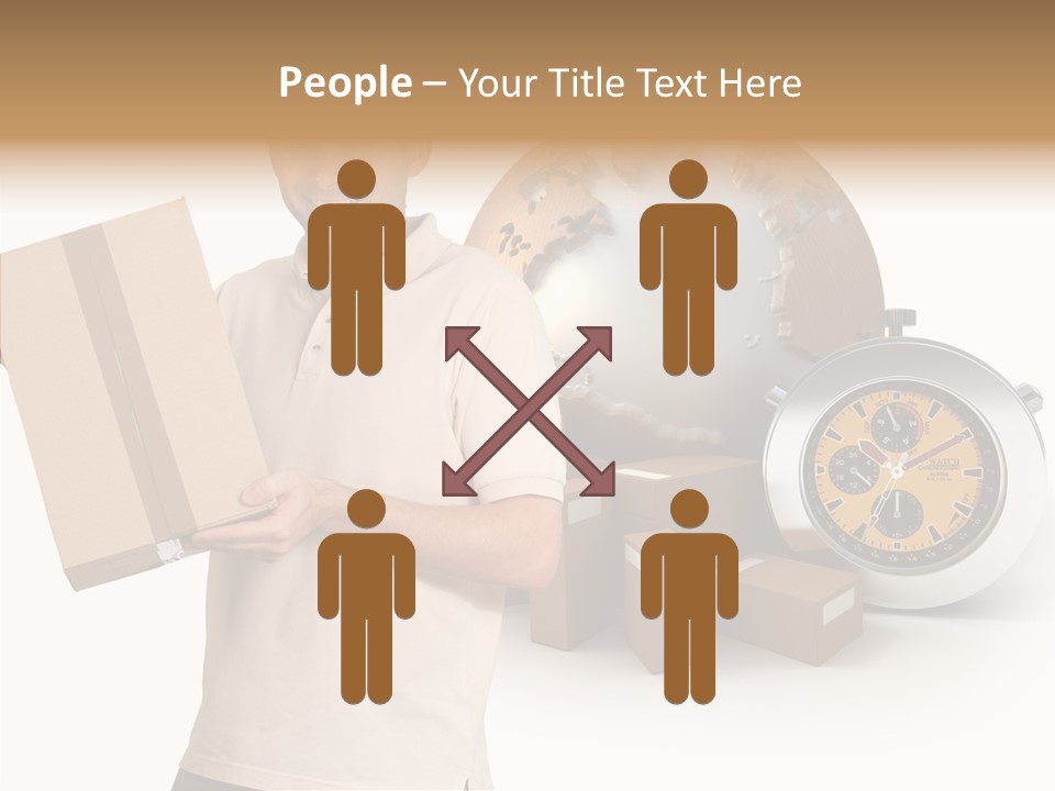 Courier Delivery Good On Time PowerPoint Template