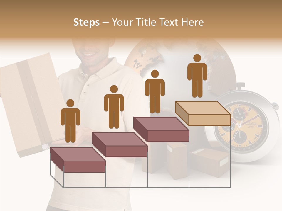 Courier Delivery Good On Time PowerPoint Template