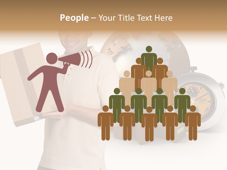 Courier Delivery Good On Time PowerPoint Template