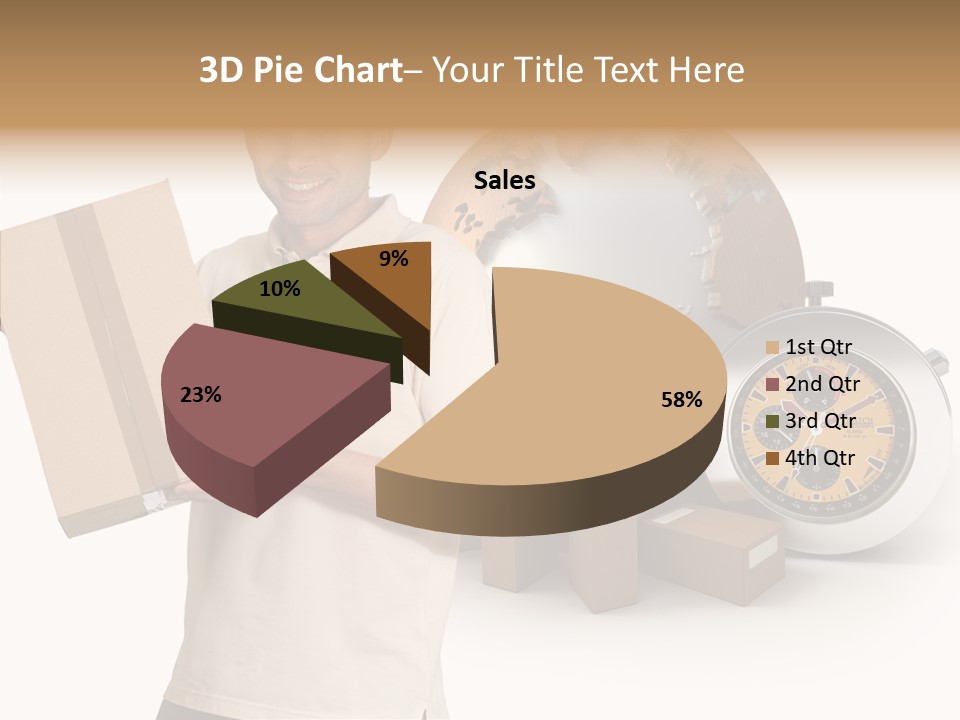 Courier Delivery Good On Time PowerPoint Template