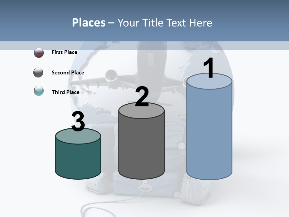 Check In Sun Glasses Briefcase PowerPoint Template