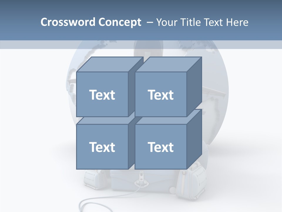 Check In Sun Glasses Briefcase PowerPoint Template