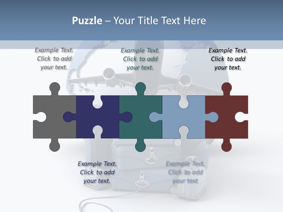 Check In Sun Glasses Briefcase PowerPoint Template