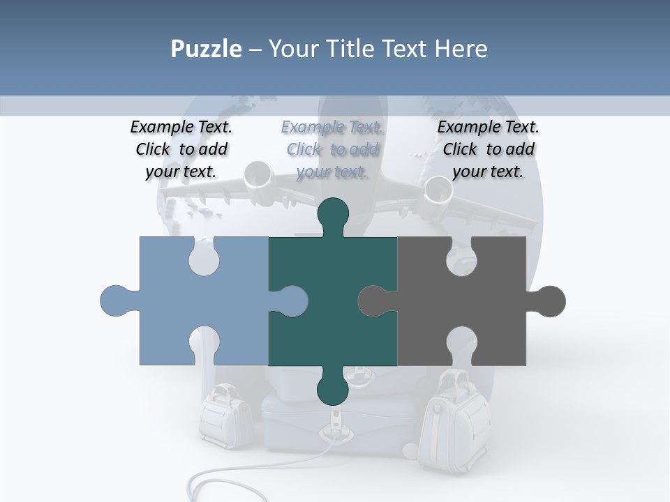 Check In Sun Glasses Briefcase PowerPoint Template