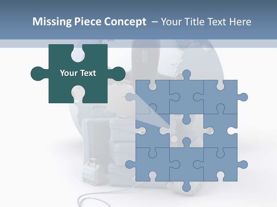 Check In Sun Glasses Briefcase PowerPoint Template