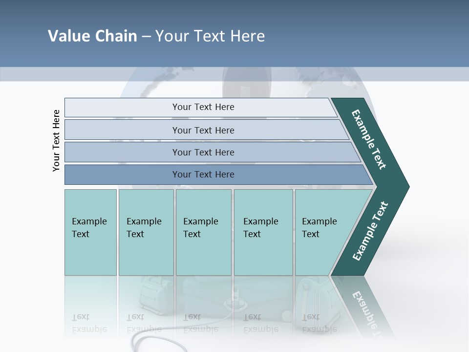 Check In Sun Glasses Briefcase PowerPoint Template