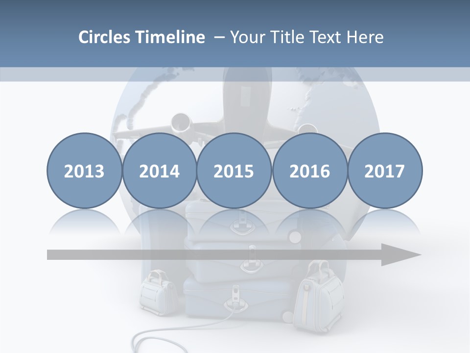 Check In Sun Glasses Briefcase PowerPoint Template