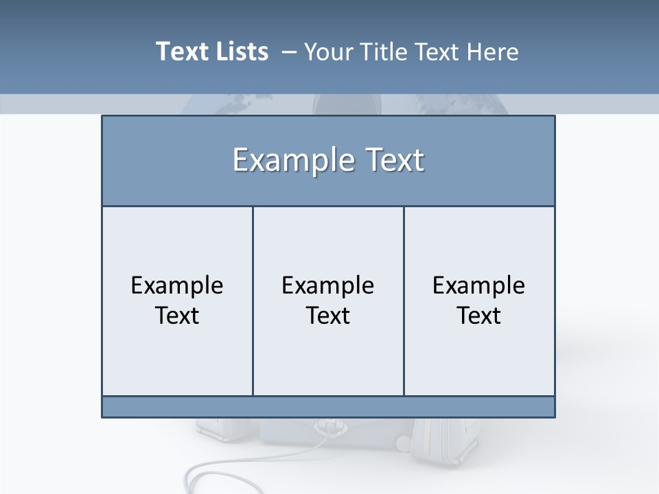 Check In Sun Glasses Briefcase PowerPoint Template
