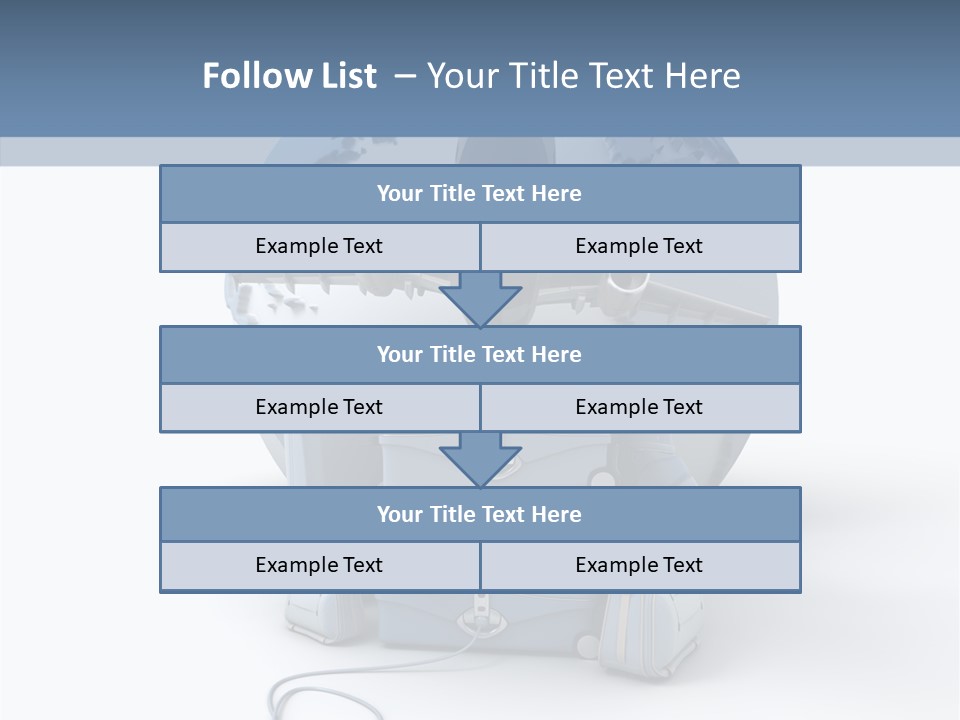 Check In Sun Glasses Briefcase PowerPoint Template