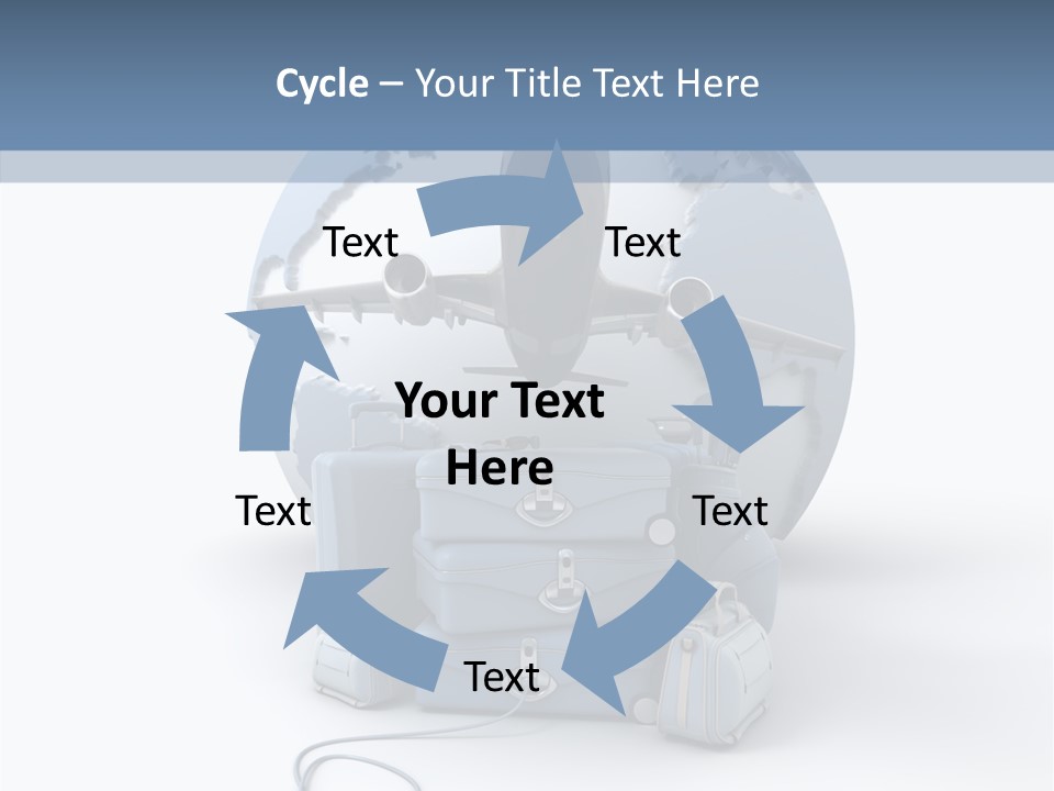 Check In Sun Glasses Briefcase PowerPoint Template