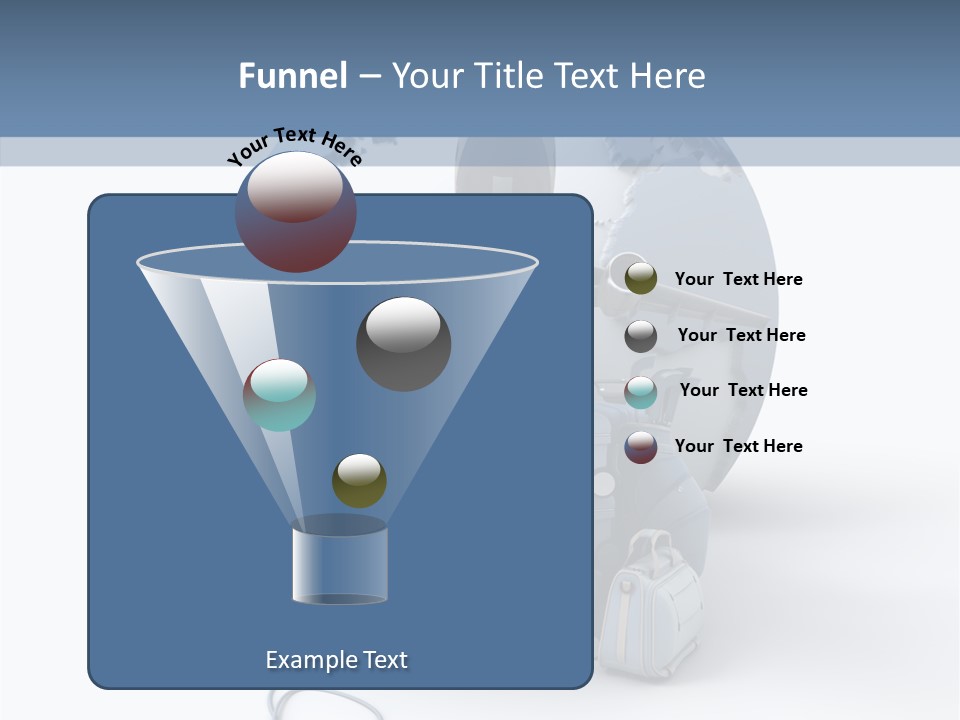 Check In Sun Glasses Briefcase PowerPoint Template