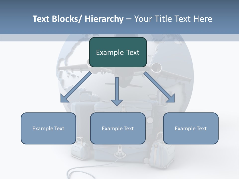 Check In Sun Glasses Briefcase PowerPoint Template