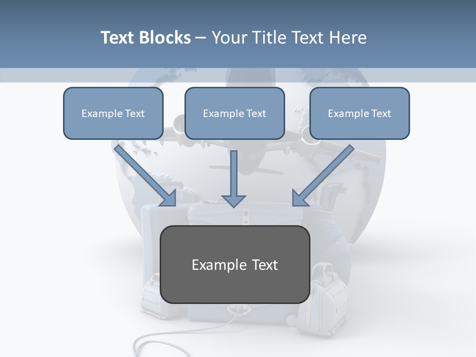 Check In Sun Glasses Briefcase PowerPoint Template