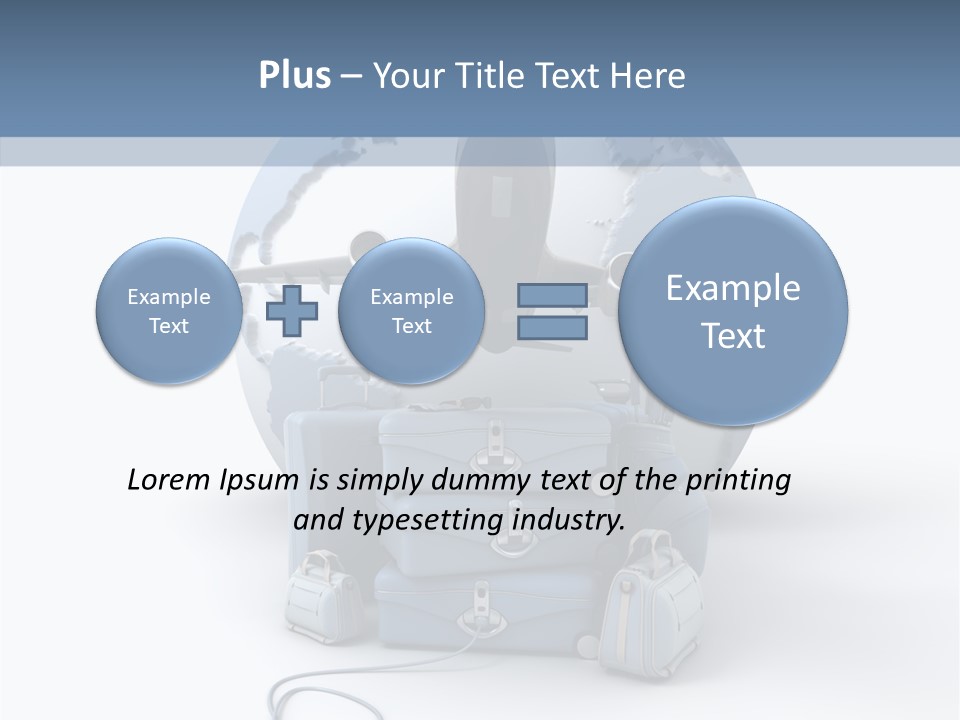 Check In Sun Glasses Briefcase PowerPoint Template