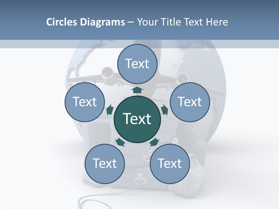 Check In Sun Glasses Briefcase PowerPoint Template