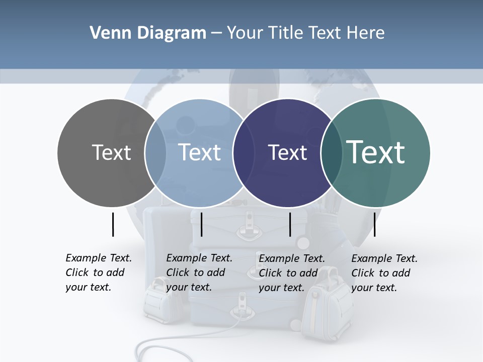 Check In Sun Glasses Briefcase PowerPoint Template