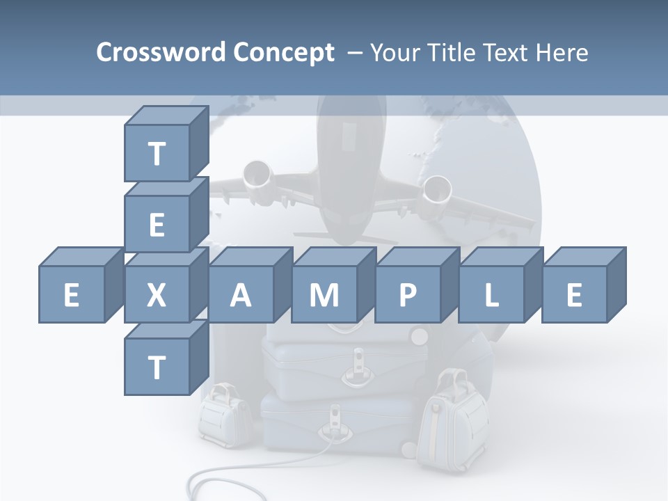 Check In Sun Glasses Briefcase PowerPoint Template
