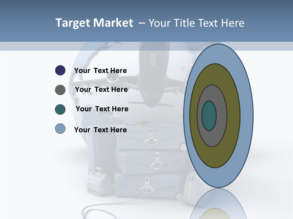 Check In Sun Glasses Briefcase PowerPoint Template