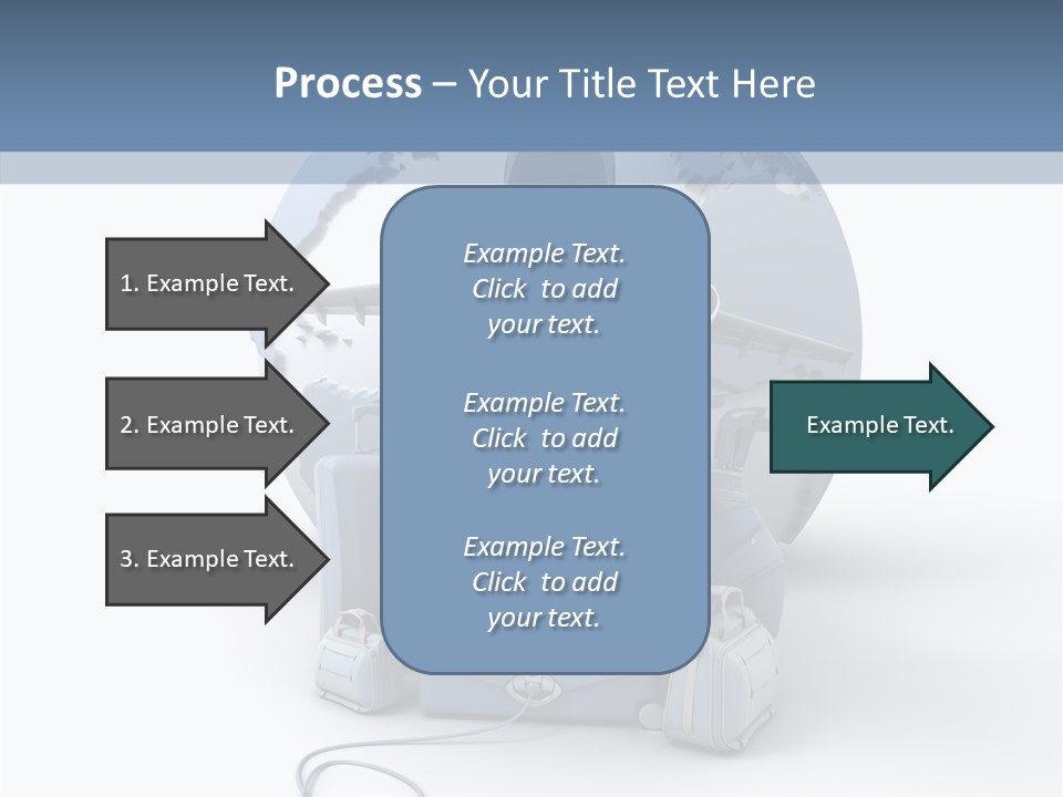 Check In Sun Glasses Briefcase PowerPoint Template