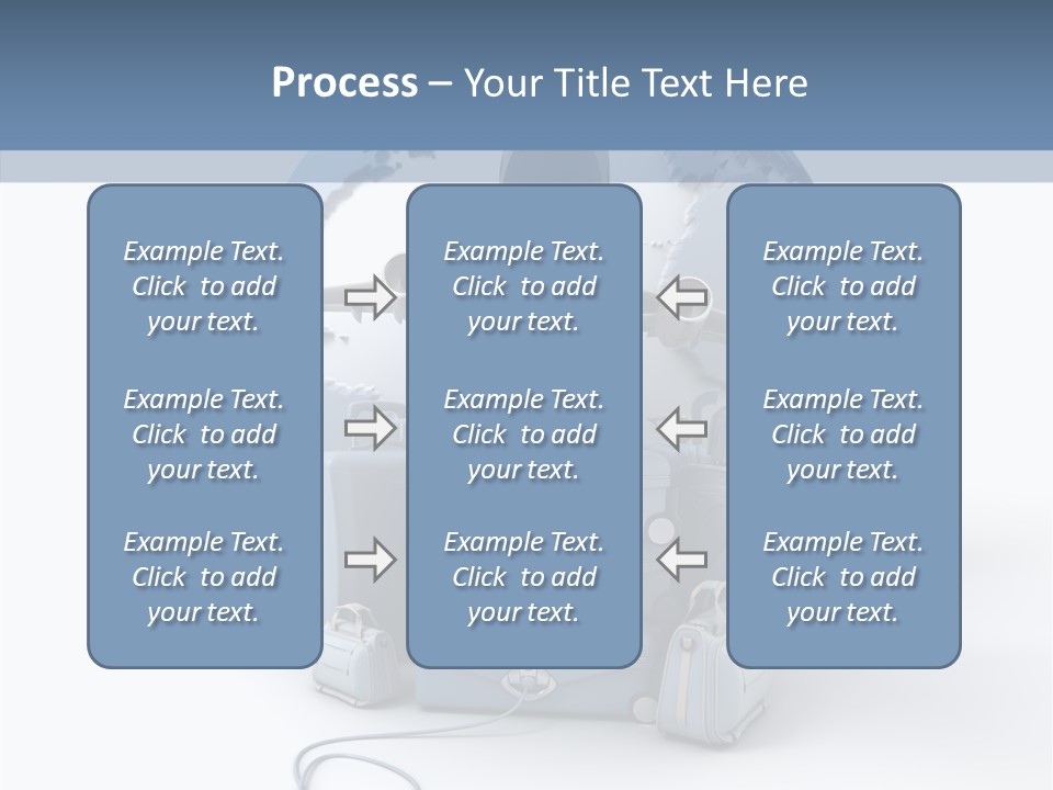 Check In Sun Glasses Briefcase PowerPoint Template