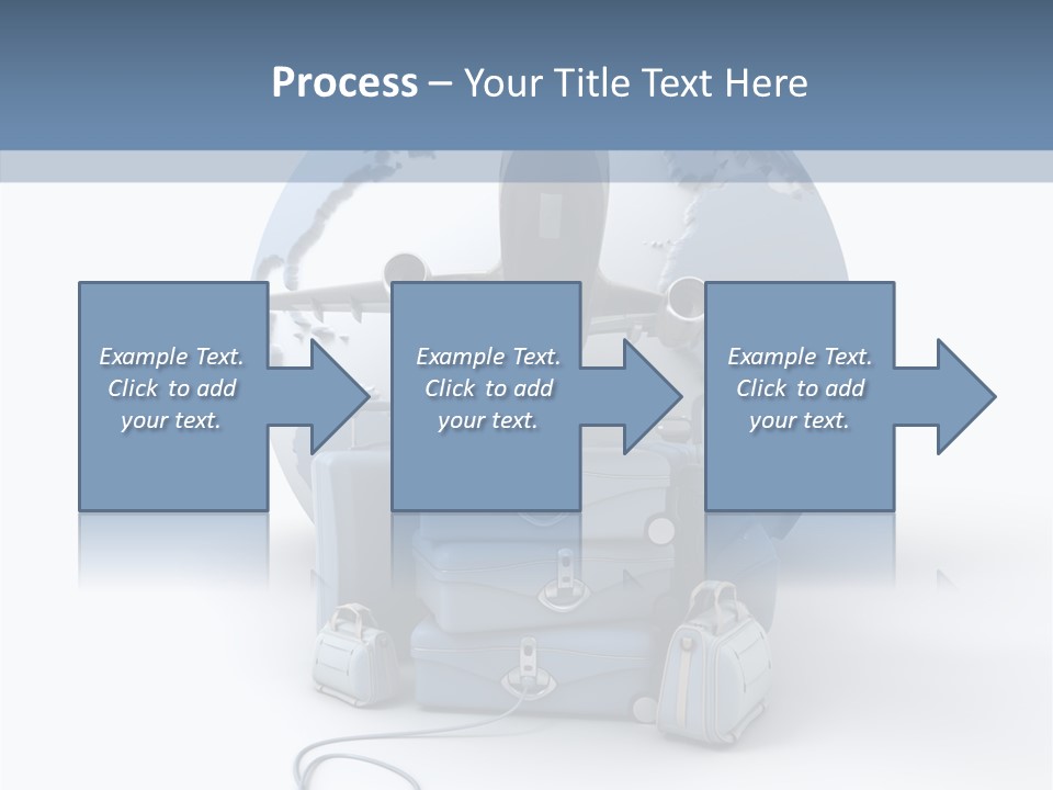 Check In Sun Glasses Briefcase PowerPoint Template