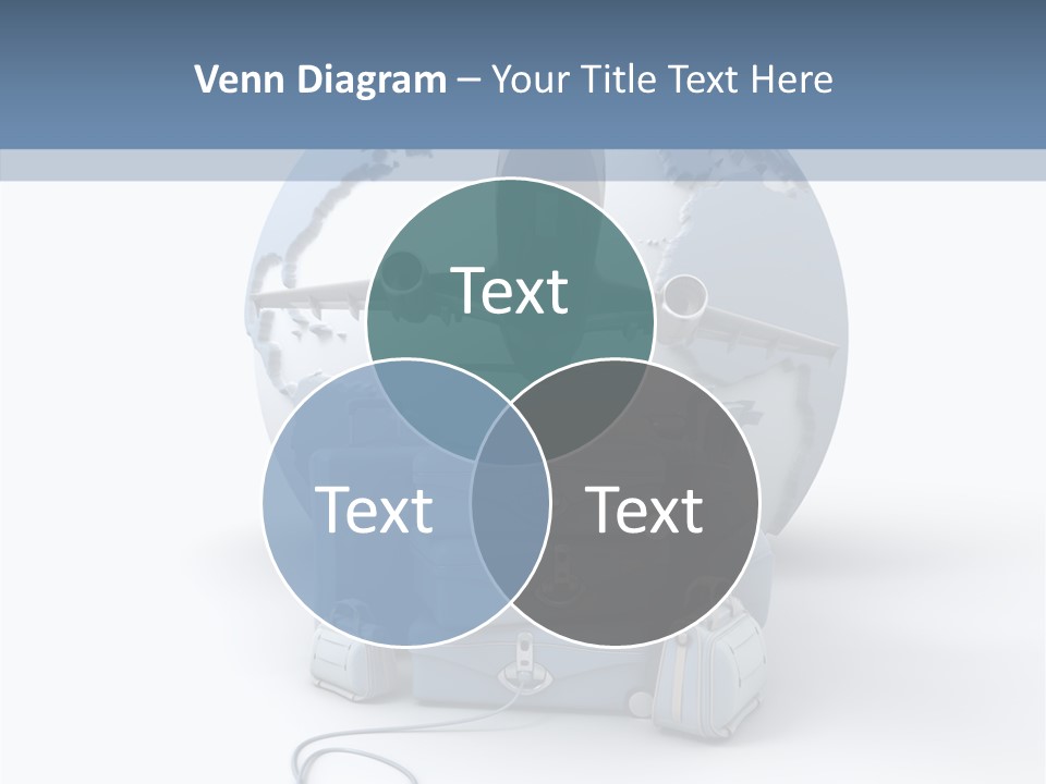 Check In Sun Glasses Briefcase PowerPoint Template