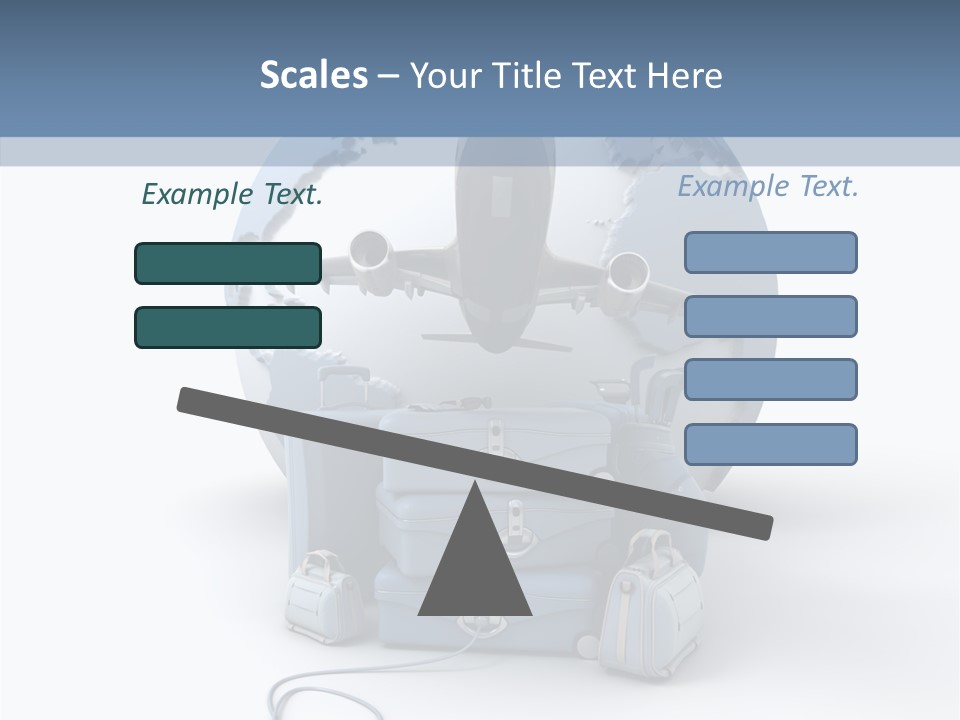 Check In Sun Glasses Briefcase PowerPoint Template